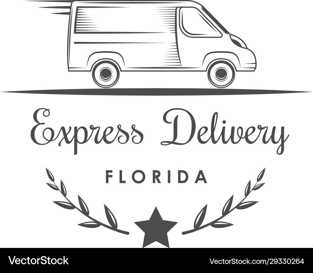 Express delivery logotype Royalty Free Vector Image