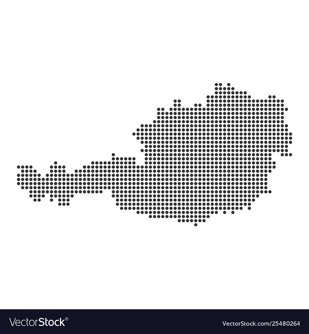 Map with dot Royalty Free Vector Image - VectorStock