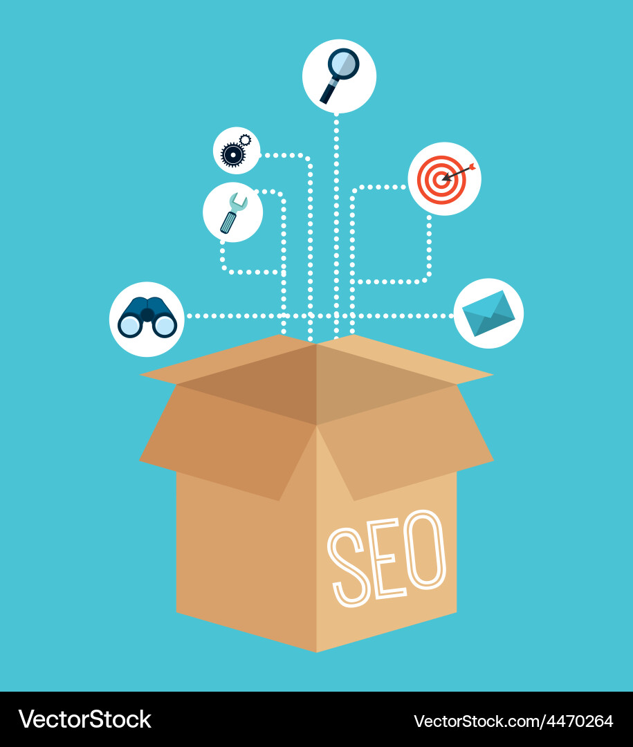 Seo concept Royalty Free Vector Image - VectorStock