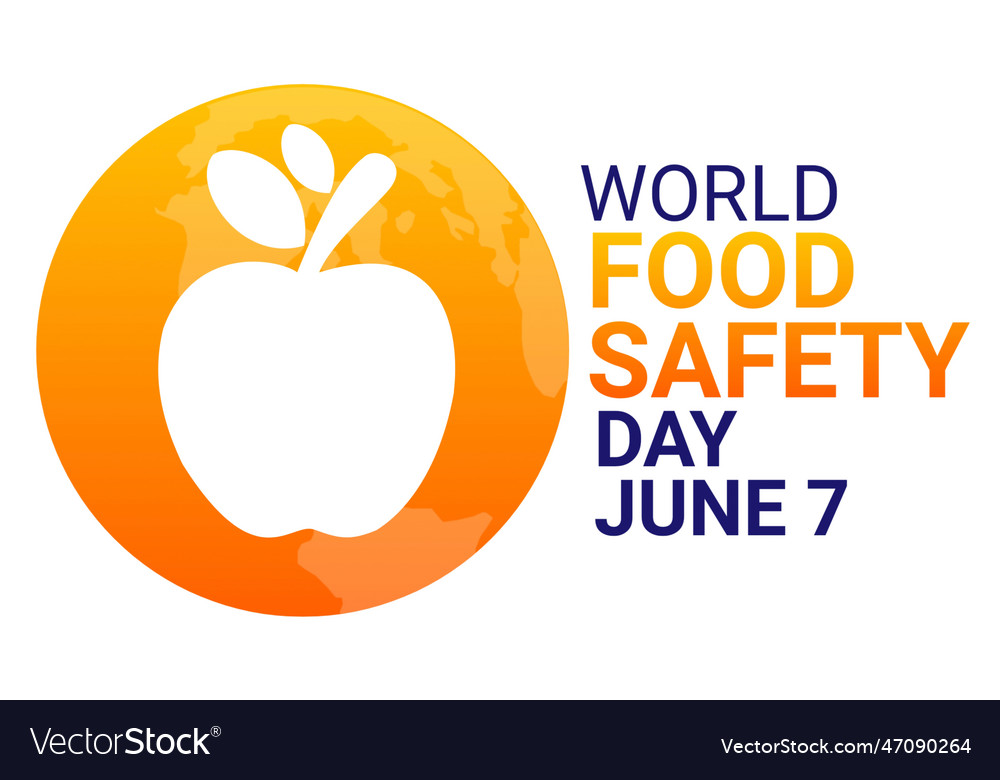 World food safety day Royalty Free Vector Image