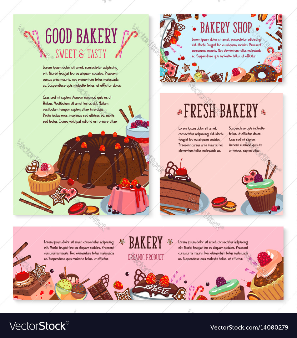 Vector Menu Design Cake House Bakery Stock Vector (Royalty Free) 191595935  | Shutterstock | Menu card design, Menu design template, Menu design