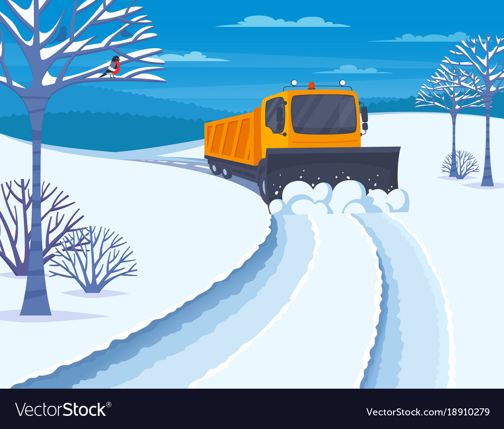 Snow transport Royalty Free Vector Image - VectorStock