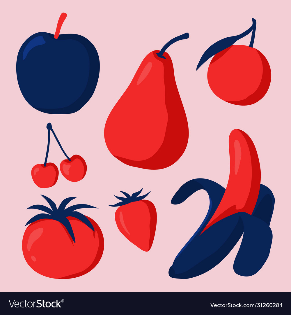 Red color store fruits