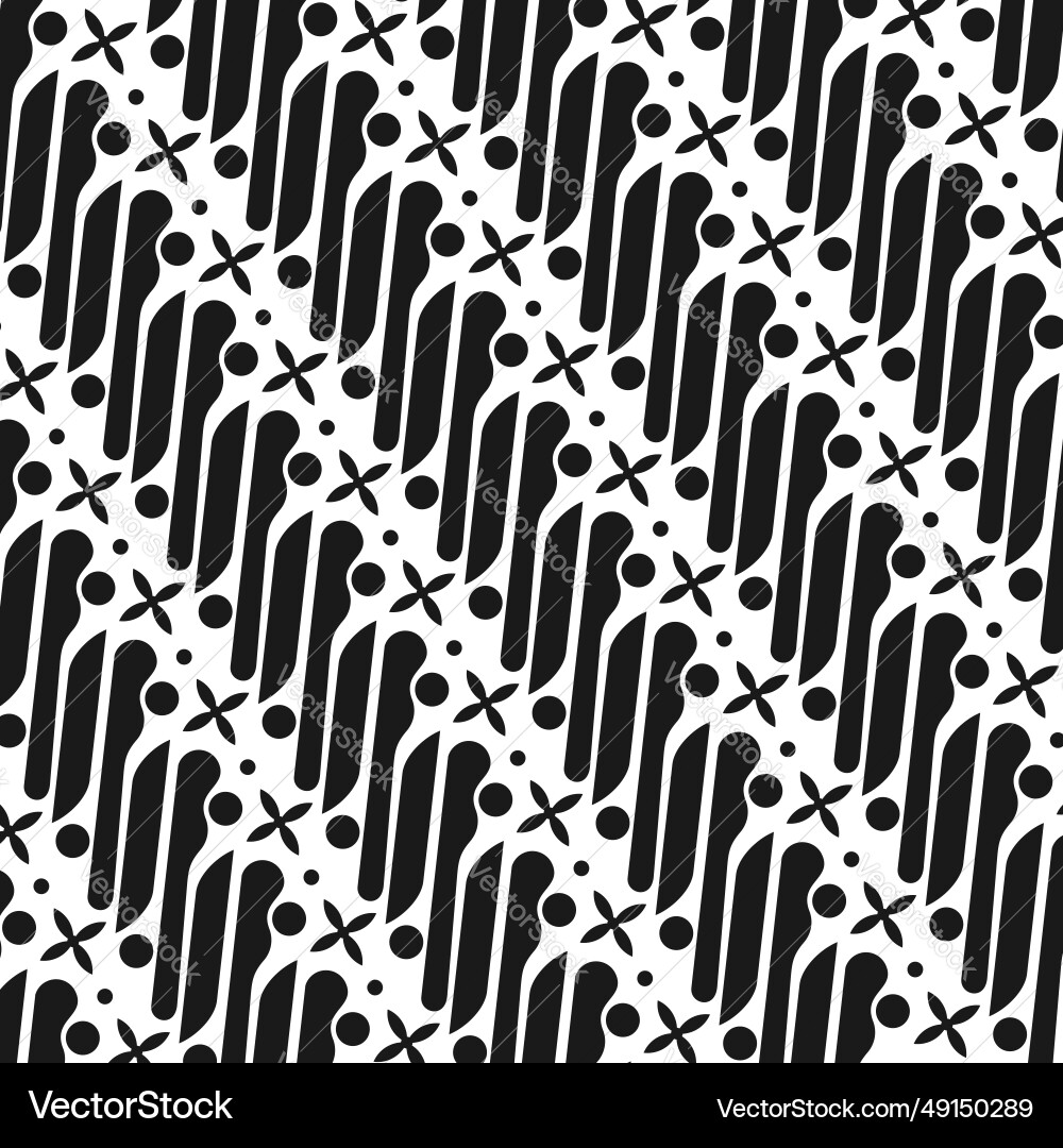 Indonesian java batik heritage element design Vector Image