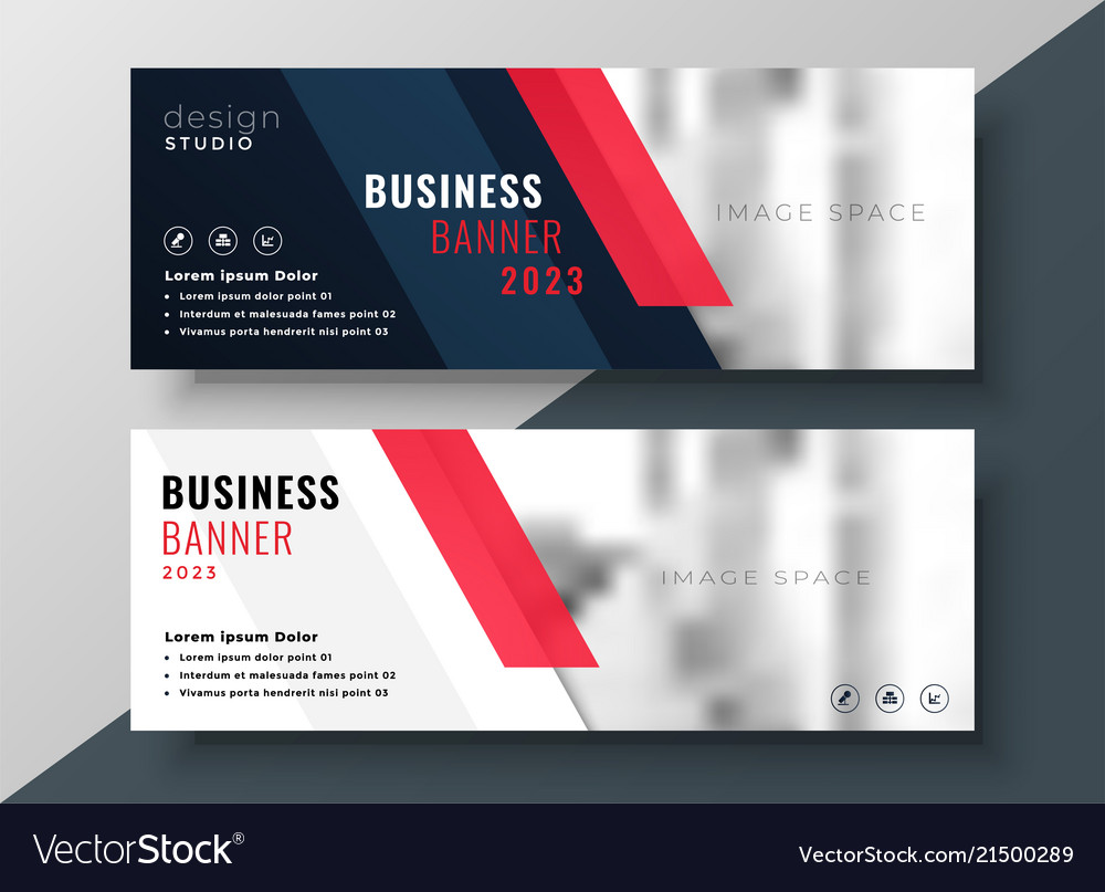 Professional corporate business banner design Vector Image