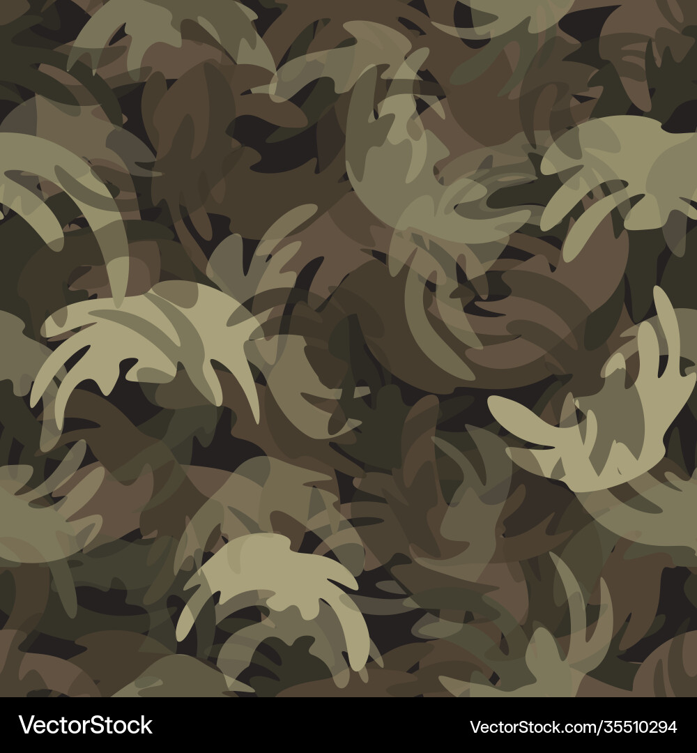 Camouflage seamless pattern texture abstract Vector Image