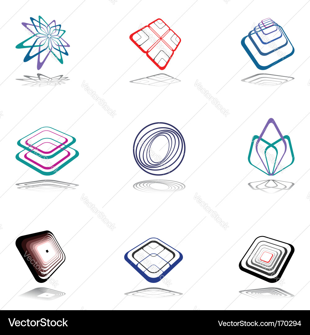 Design elements set Royalty Free Vector Image - VectorStock