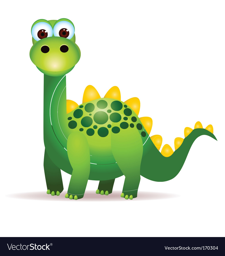 Cute dino Royalty Free Vector Image - VectorStock