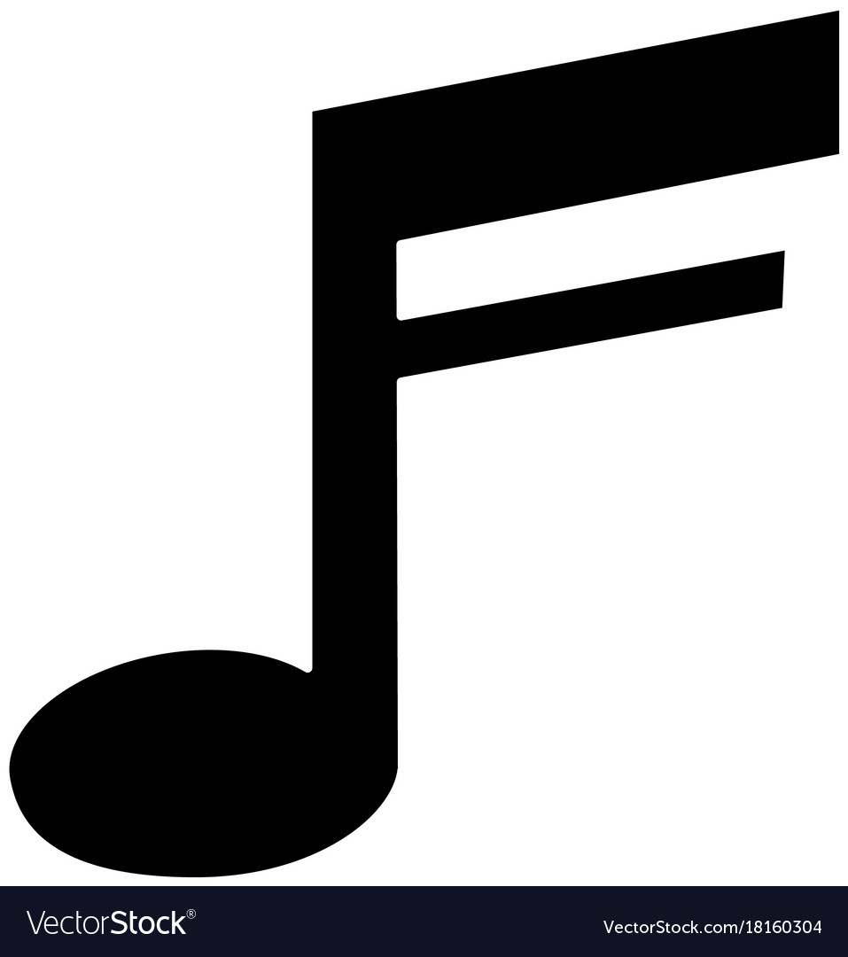 Music note symbol Royalty Free Vector Image - VectorStock