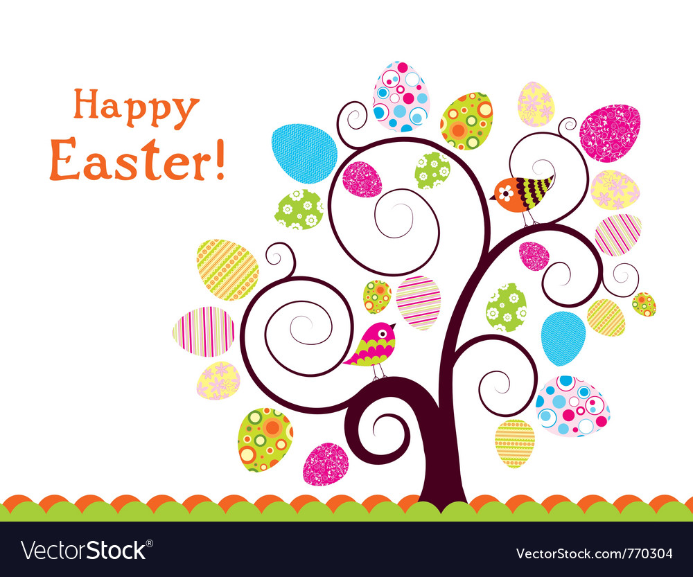 Template easter greeting card Royalty Free Vector Image