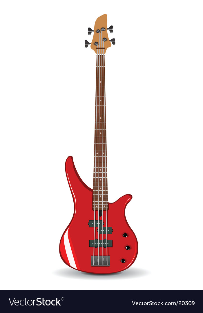 Bass guitar Royalty Free Vector Image - VectorStock