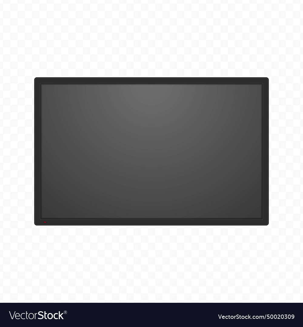 Black television screen Royalty Free Vector Image