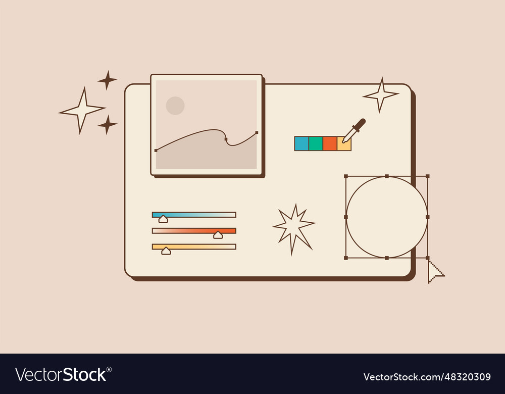 Computer program interface for drawing graphic Vector Image