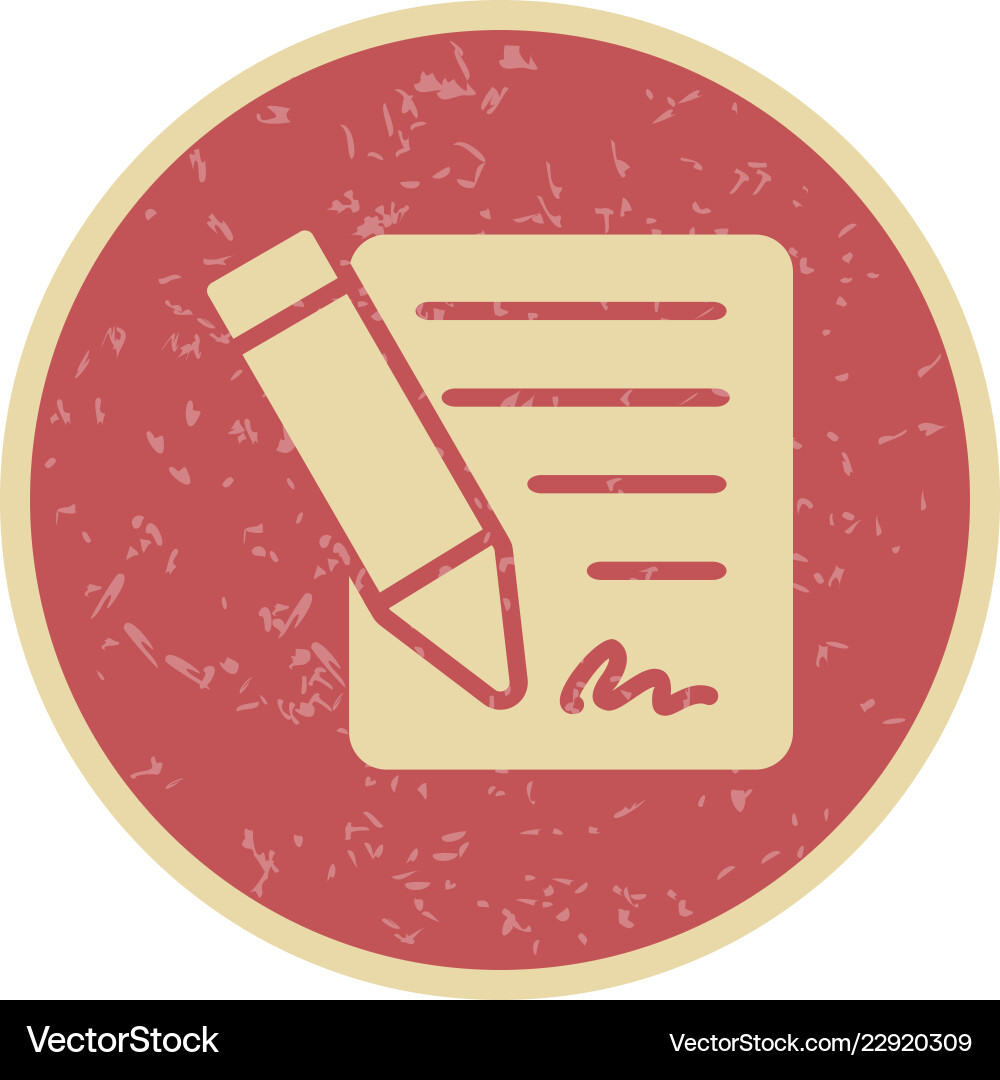 Contract icon Royalty Free Vector Image - VectorStock