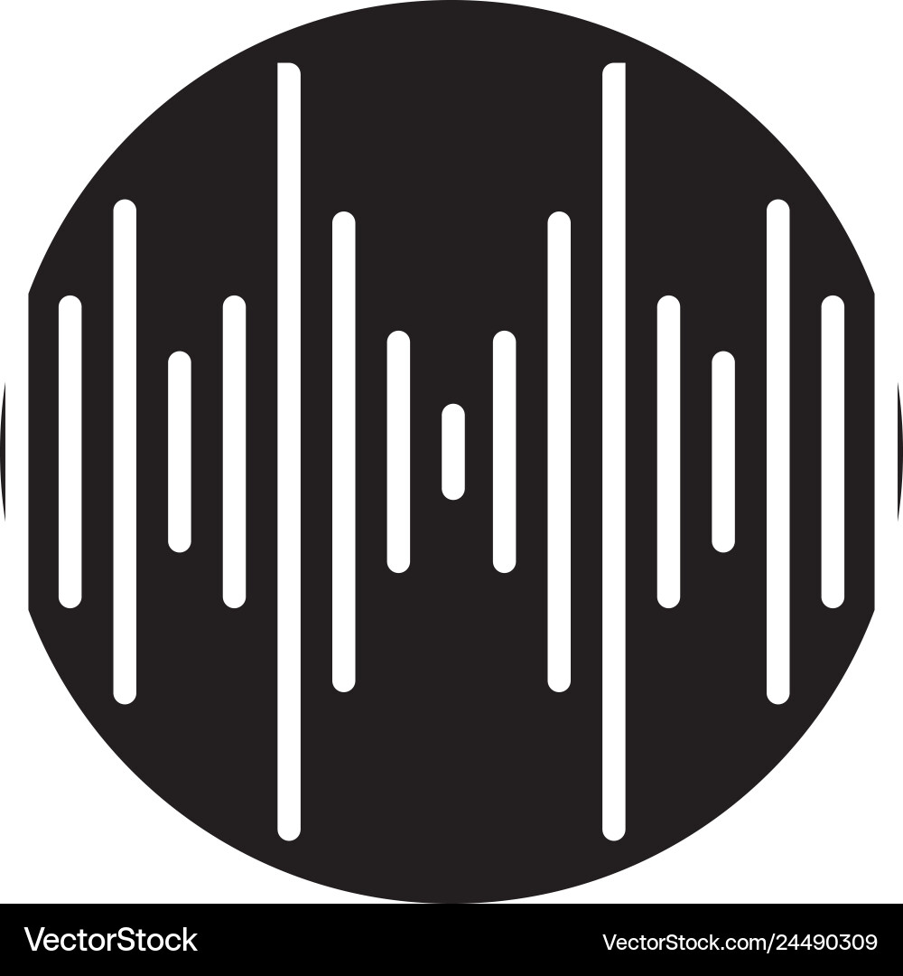 Sound waves Royalty Free Vector Image - VectorStock