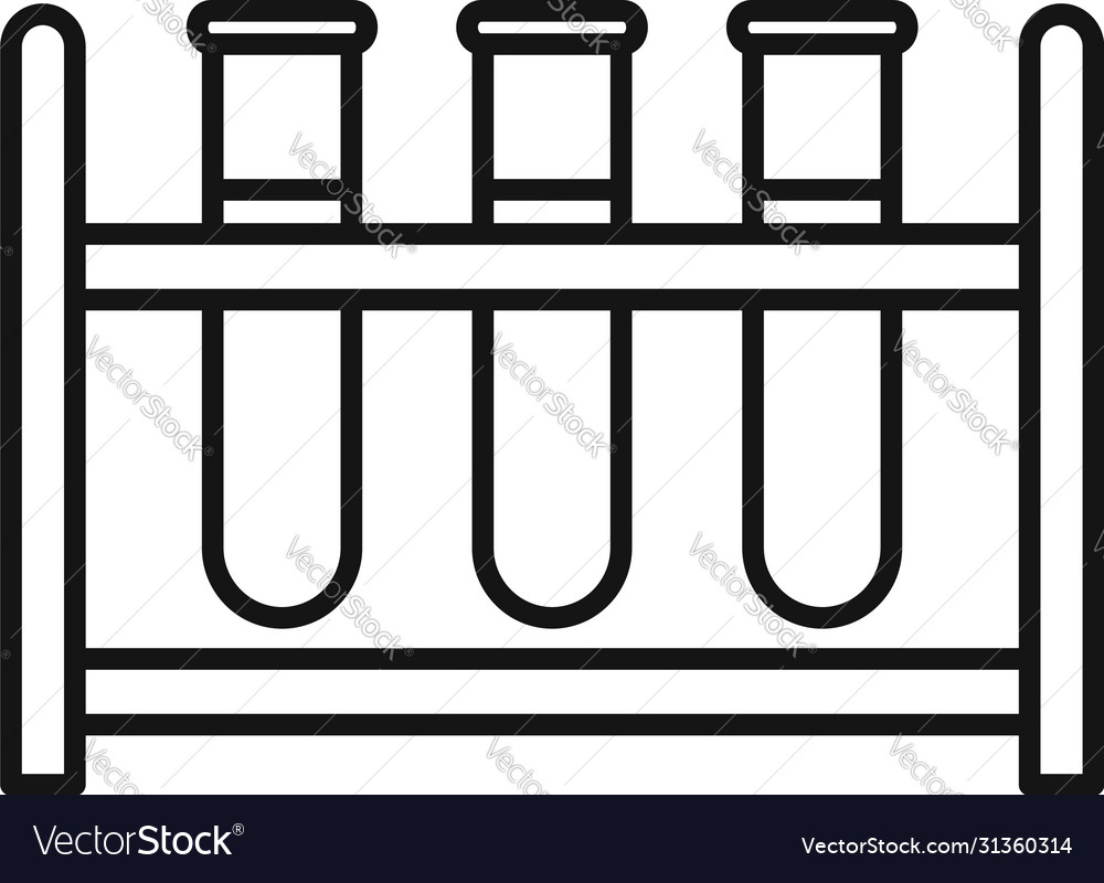 Blood tubes icon outline style Royalty Free Vector Image