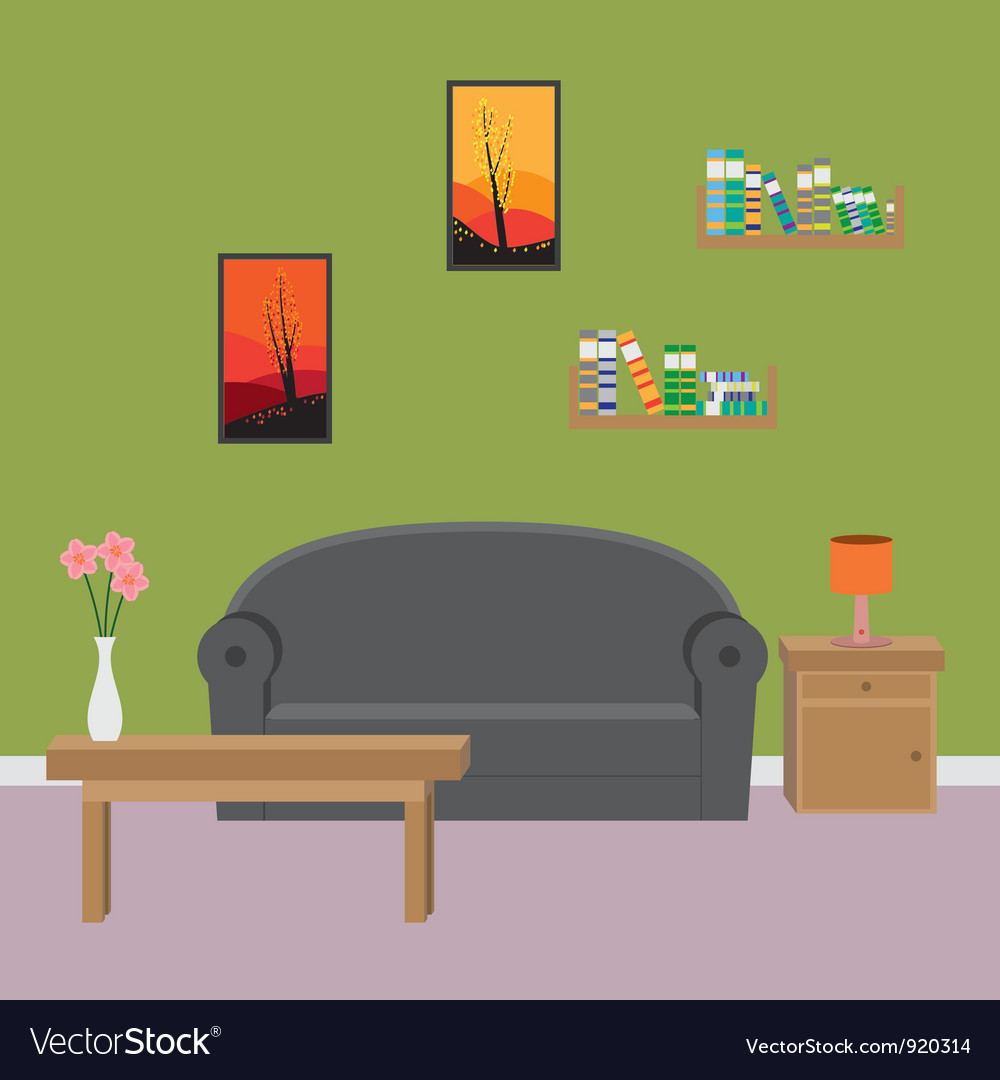 Download Living room Royalty Free Vector Image - VectorStock