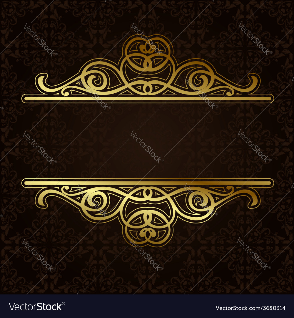 brown and gold border