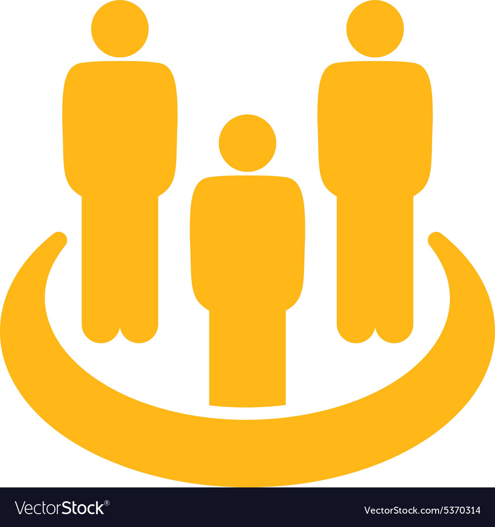 Social group icon from business bicolor set Vector Image