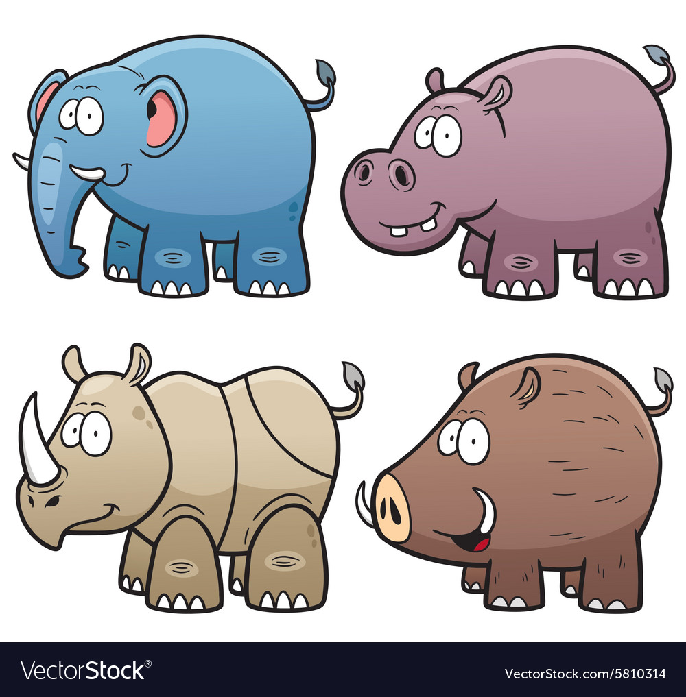 Wild animals Royalty Free Vector Image - VectorStock