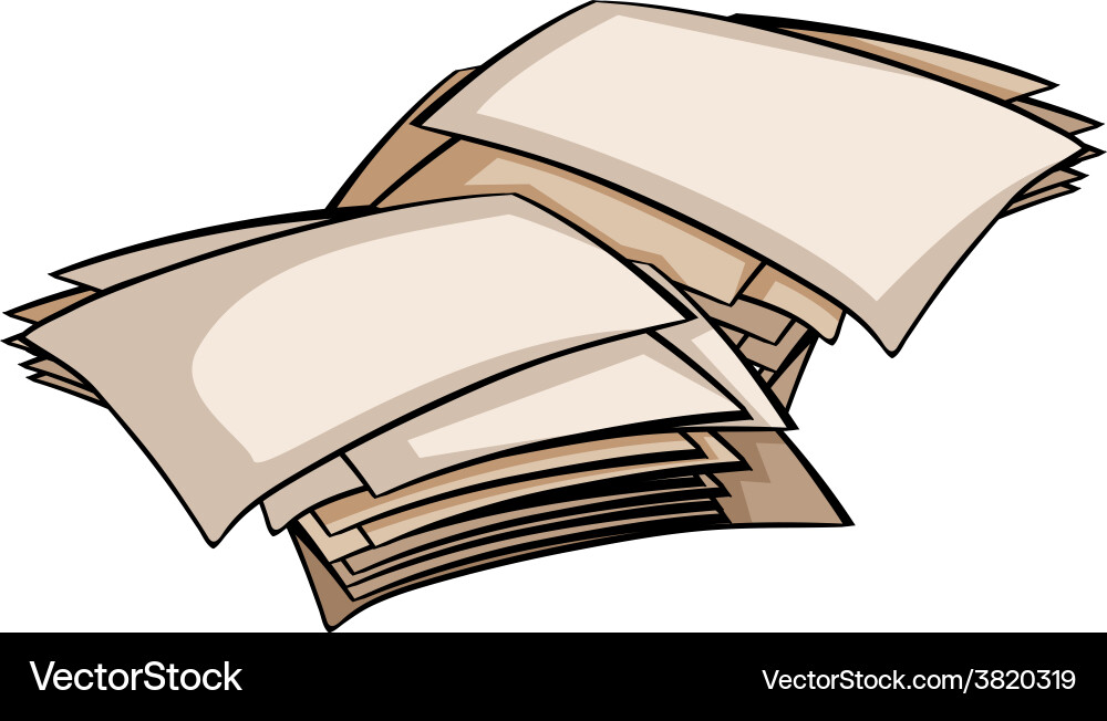 Set empty papers Royalty Free Vector Image - VectorStock