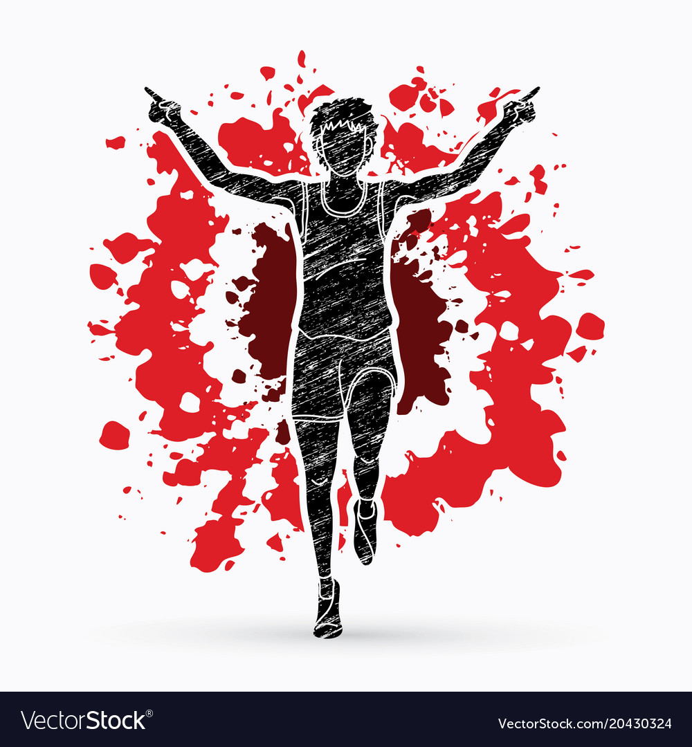 Featured image of post Running Winner Vector - Success vector art illustration of winning businessman.