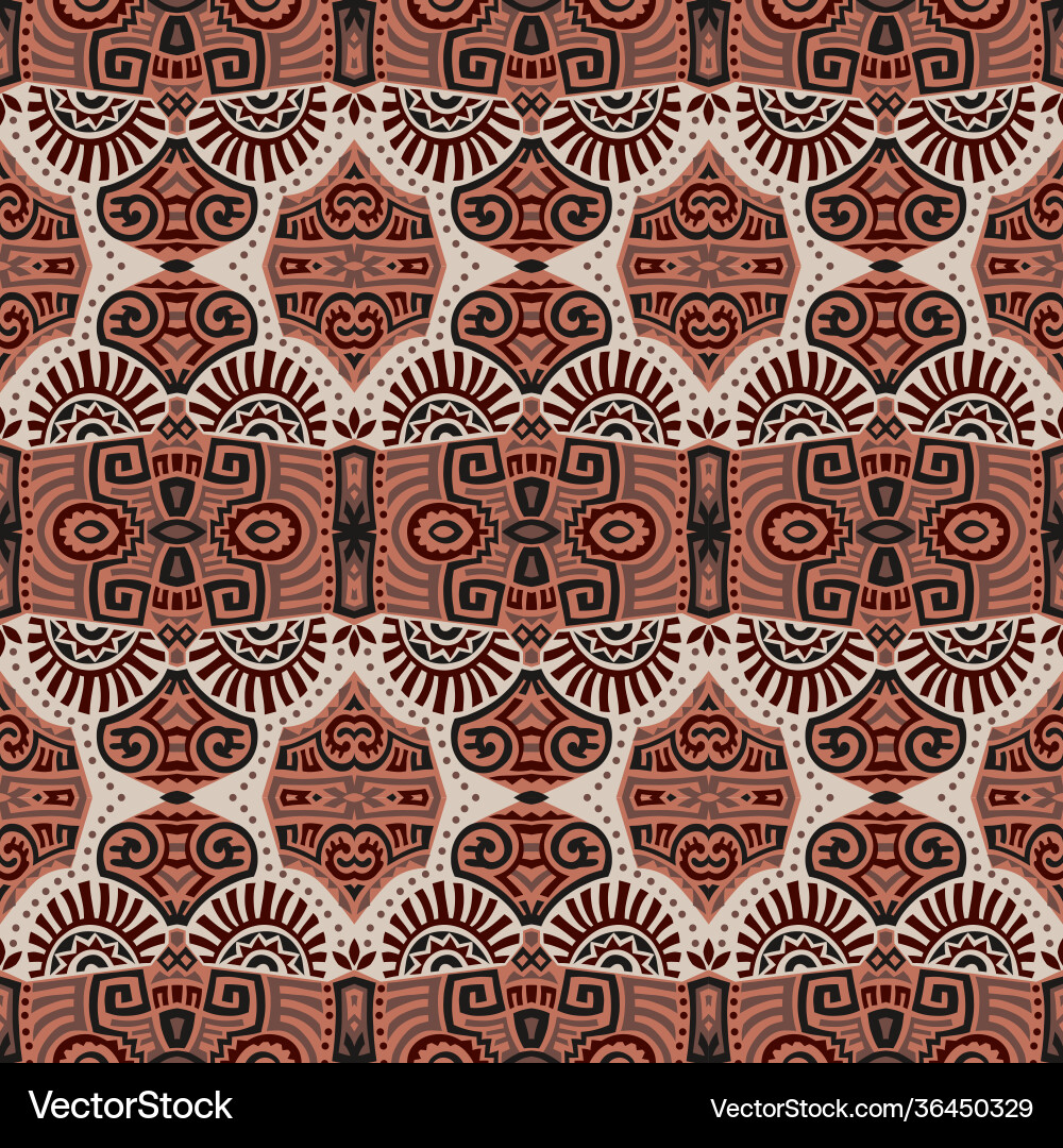 Abstract ethnic style seamless pattern Royalty Free Vector