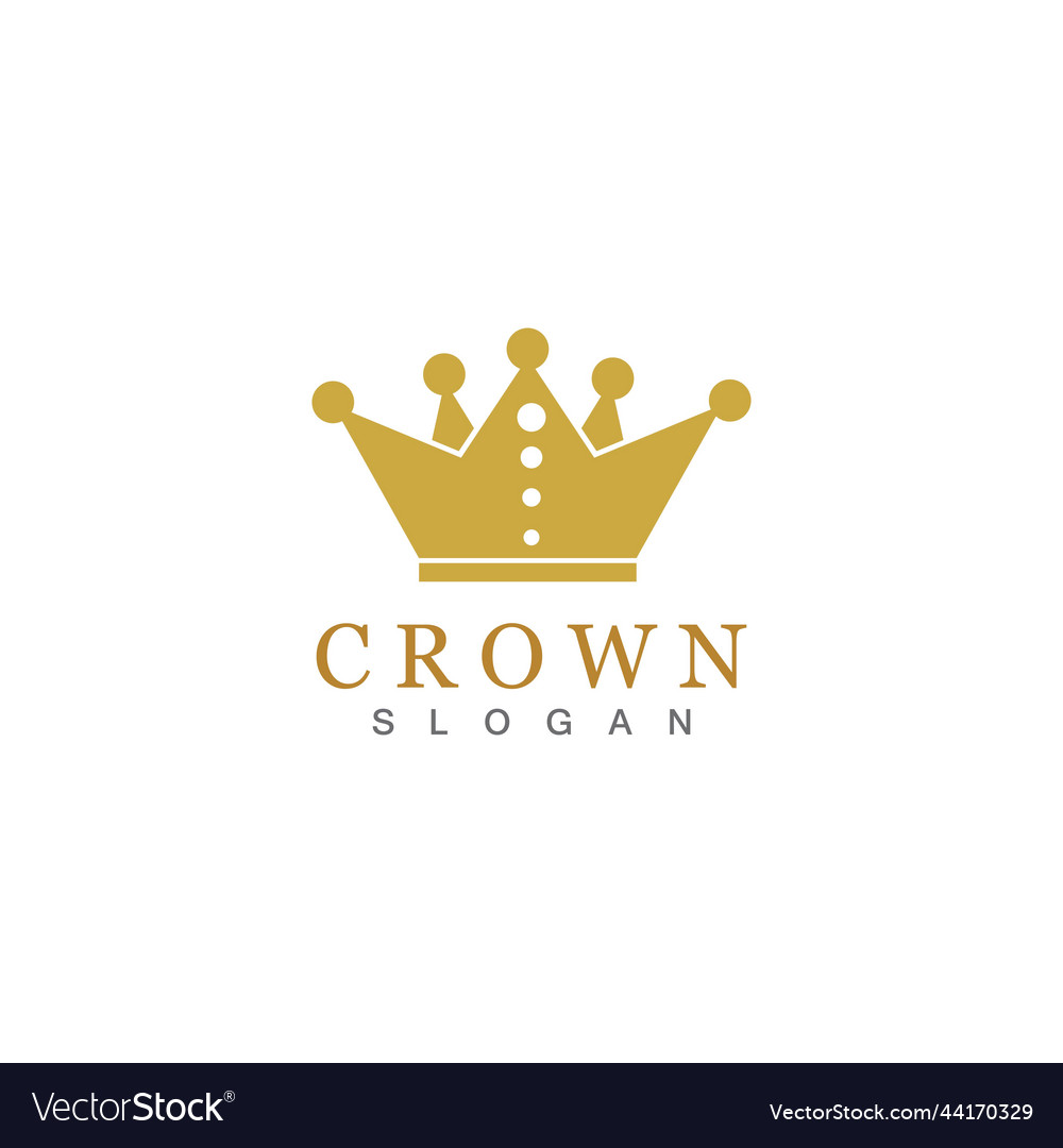 Crown logo template Royalty Free Vector Image - VectorStock