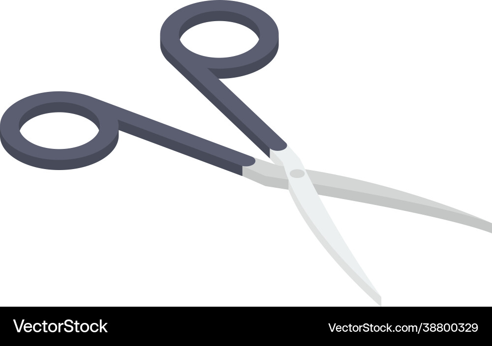 Scissor cutting instrument Royalty Free Vector Image