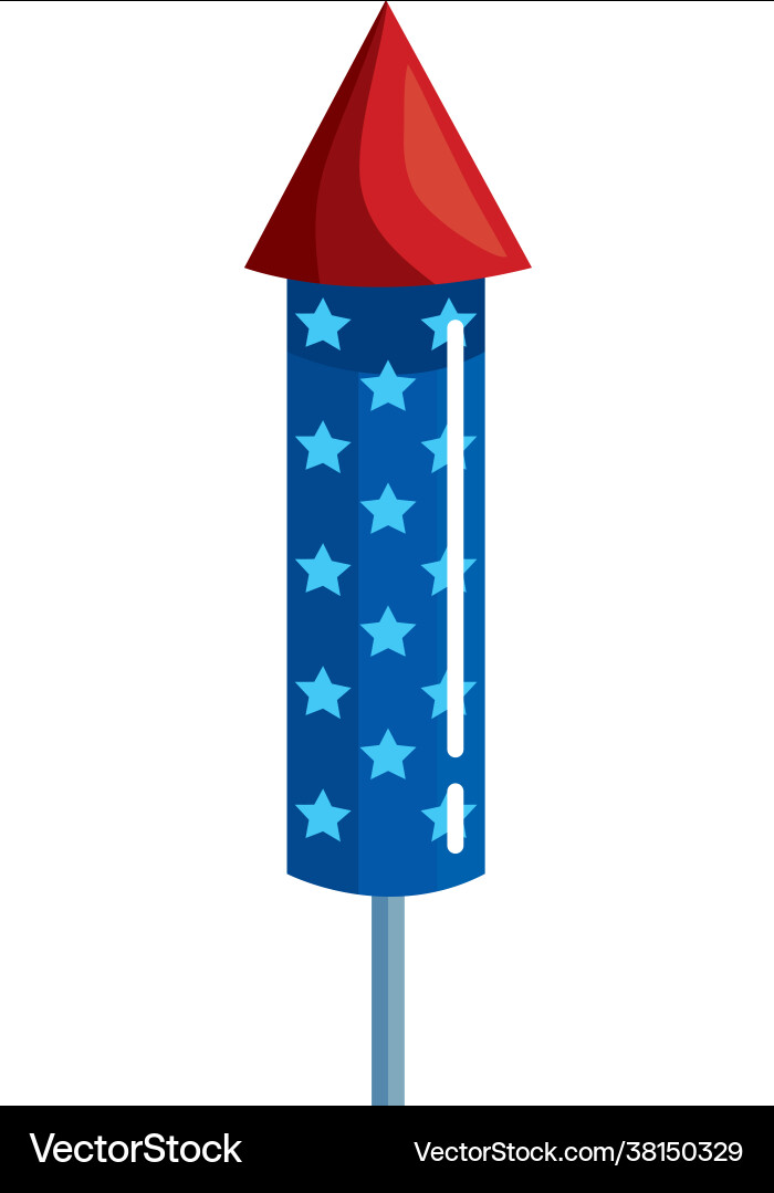 Starry firework icon Royalty Free Vector Image