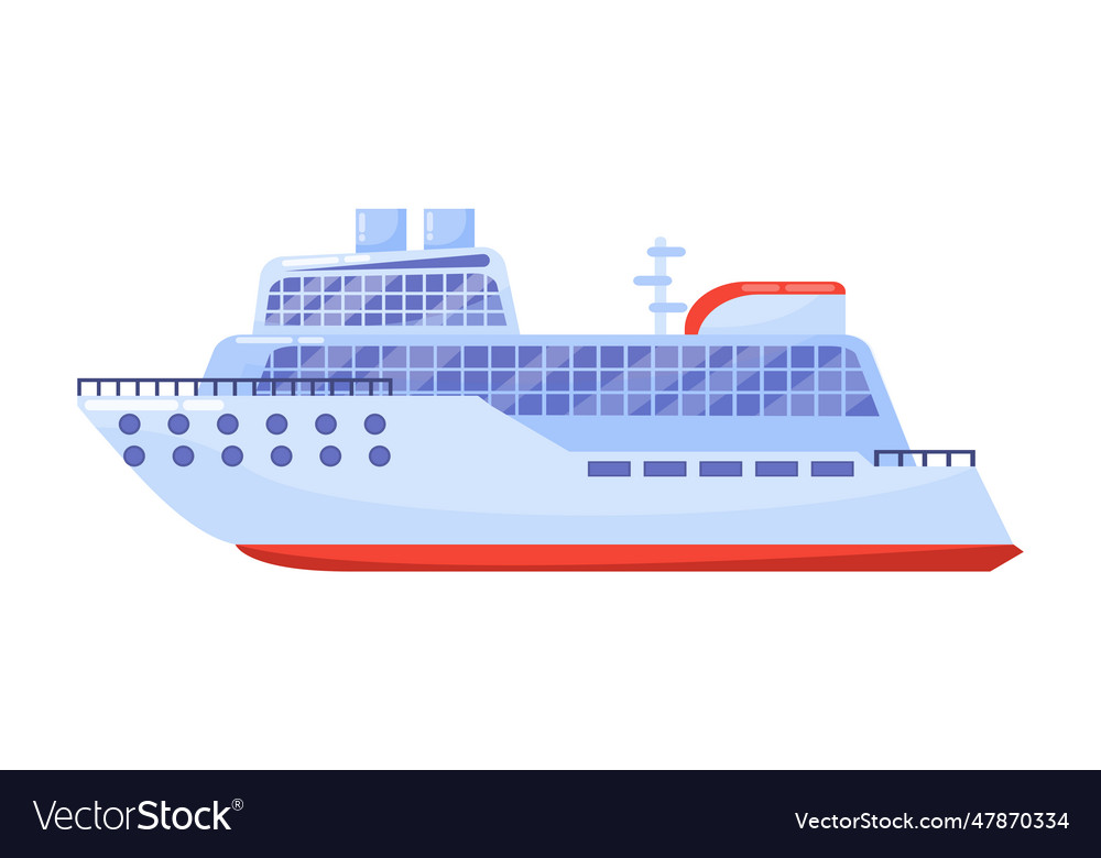 Big nautical liner concept Royalty Free Vector Image