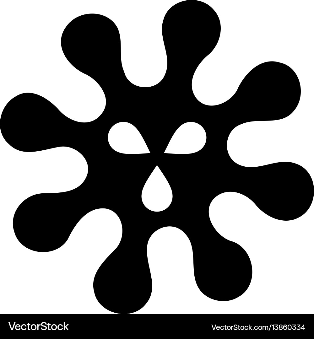Virus flat icon Royalty Free Vector Image - VectorStock