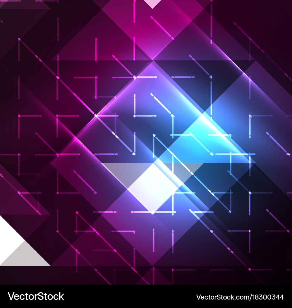 Cosmic electric background with shiny glowing Vector Image