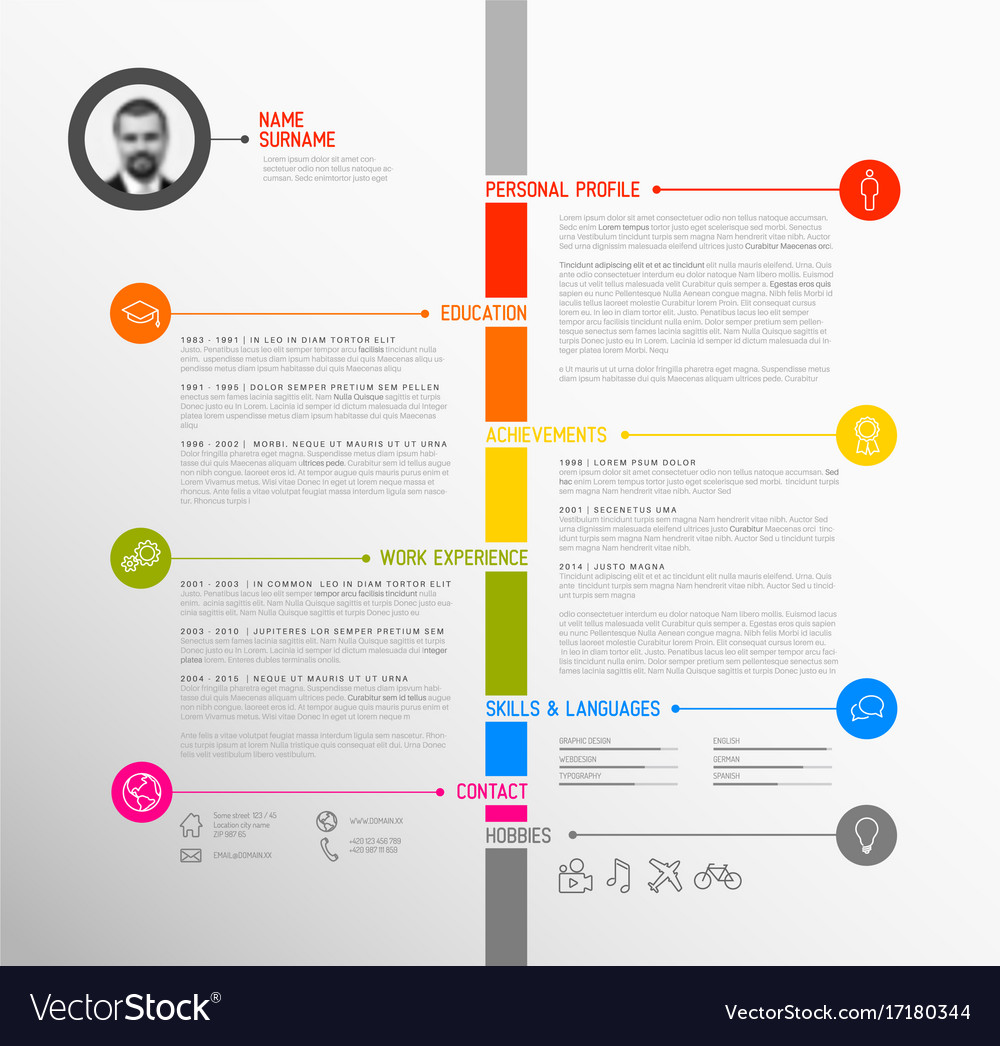 resume timeline format