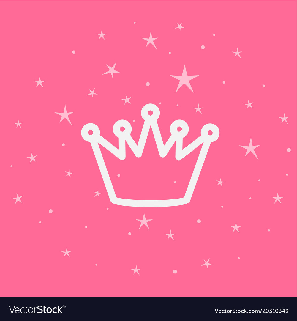 My little princess calligraphic inscription Vector Image