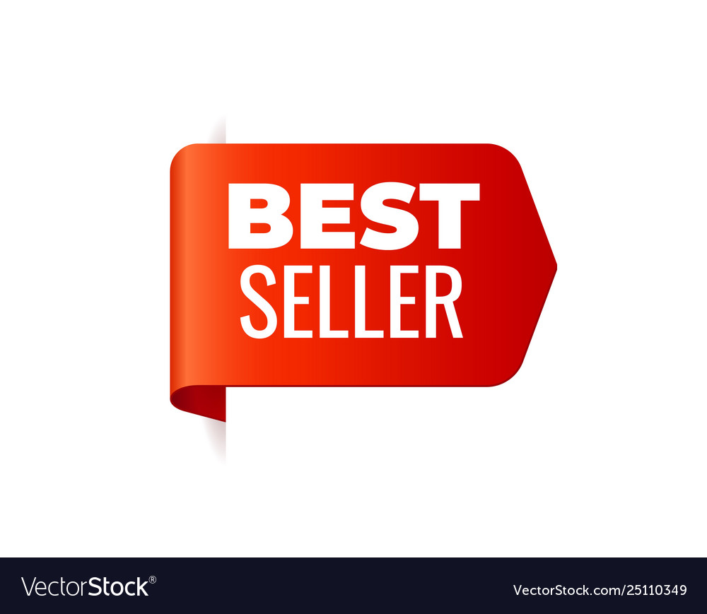 Red banner ribbon on white background left Vector Image