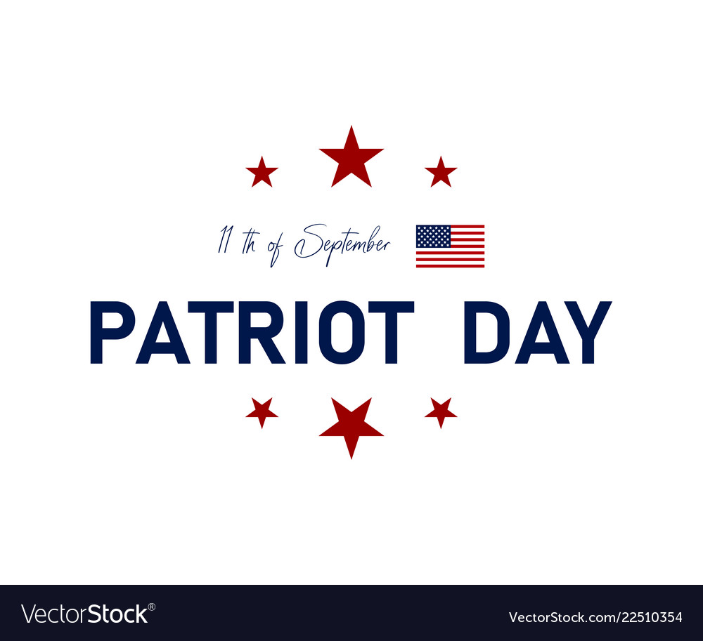 911 patriot day in usa we will never forget 11 Vector Image