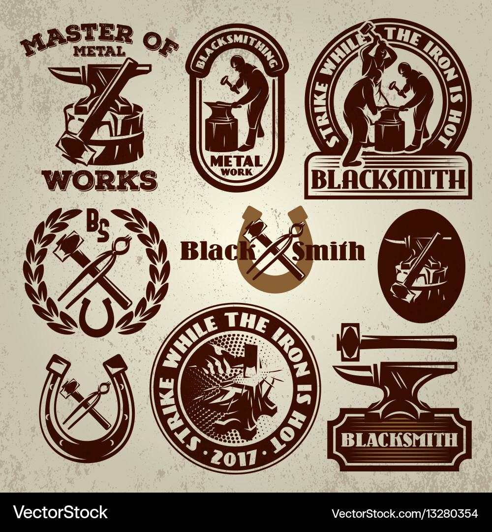 Set badge design element templates Royalty Free Vector Image