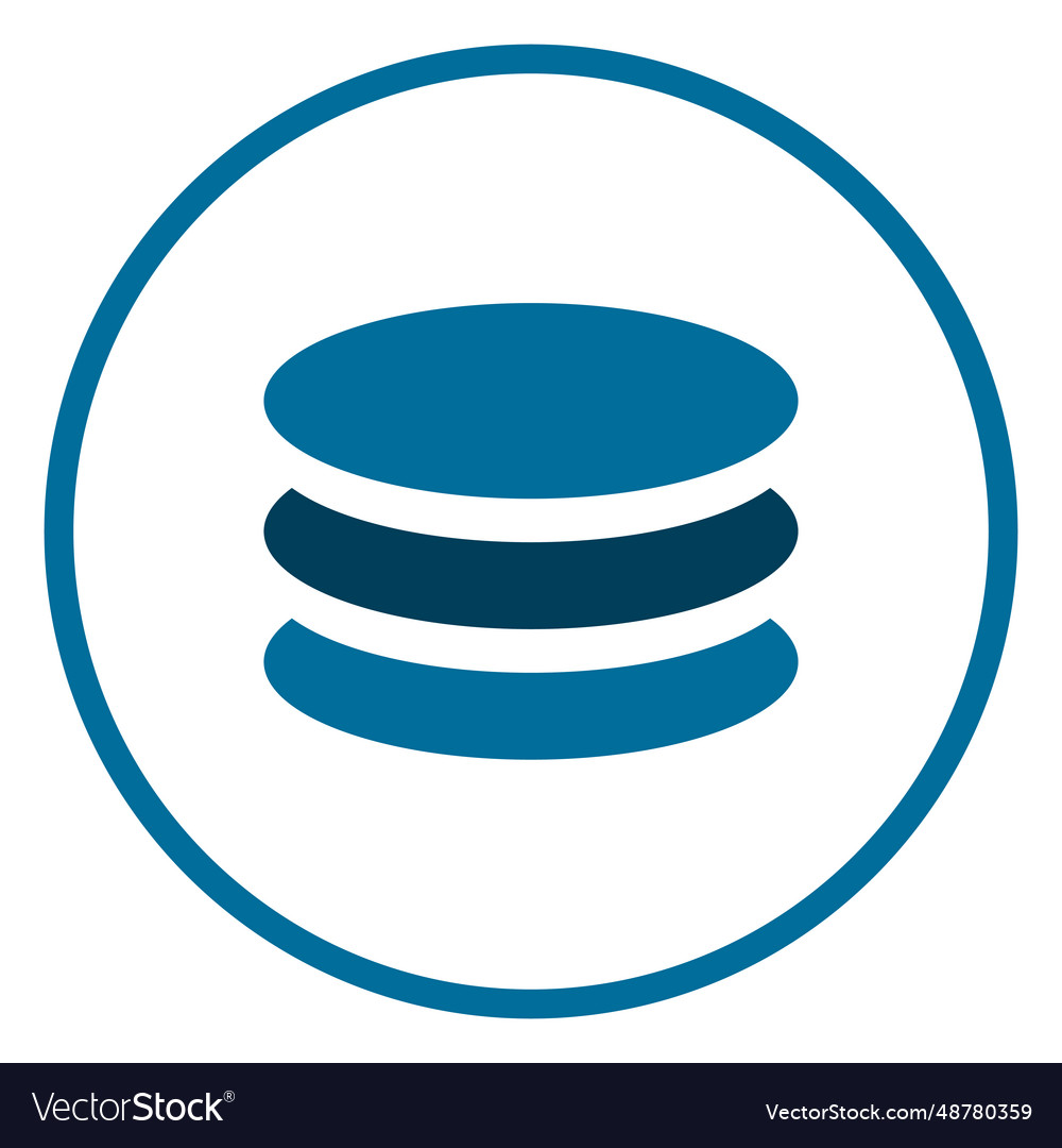 Database circle icon Royalty Free Vector Image