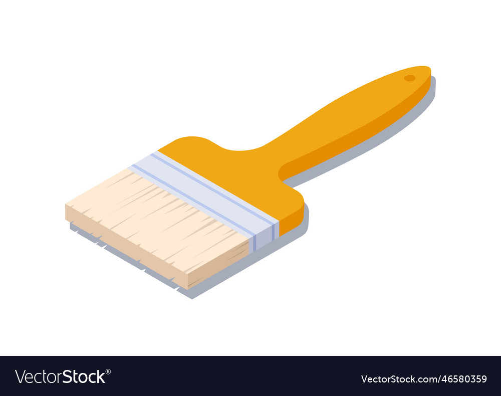 Isometric Paint Brush Concept Royalty Free Vector Image