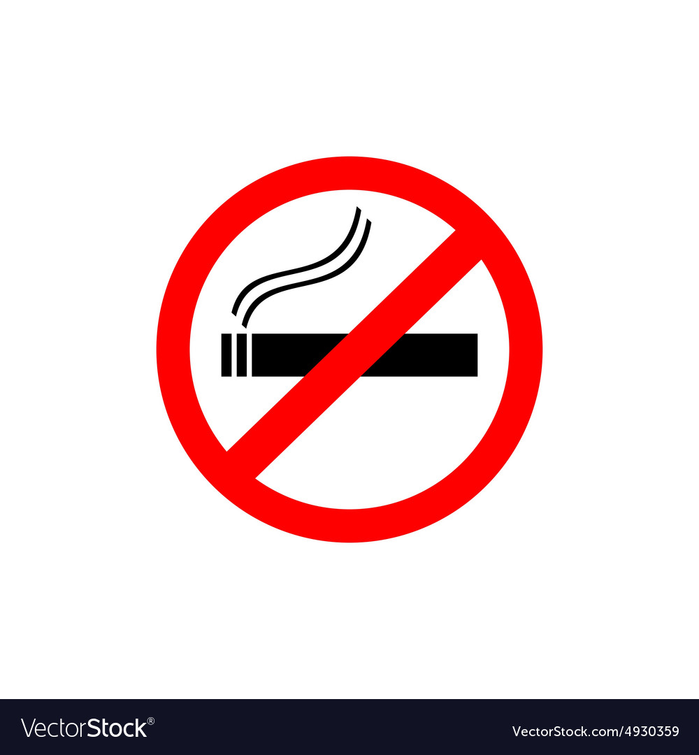 No smoking sign Royalty Free Vector Image - VectorStock