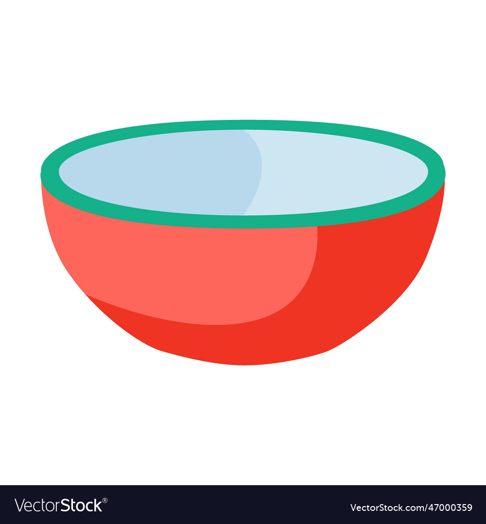 Soup plate kitchenware and dishes Royalty Free Vector Image