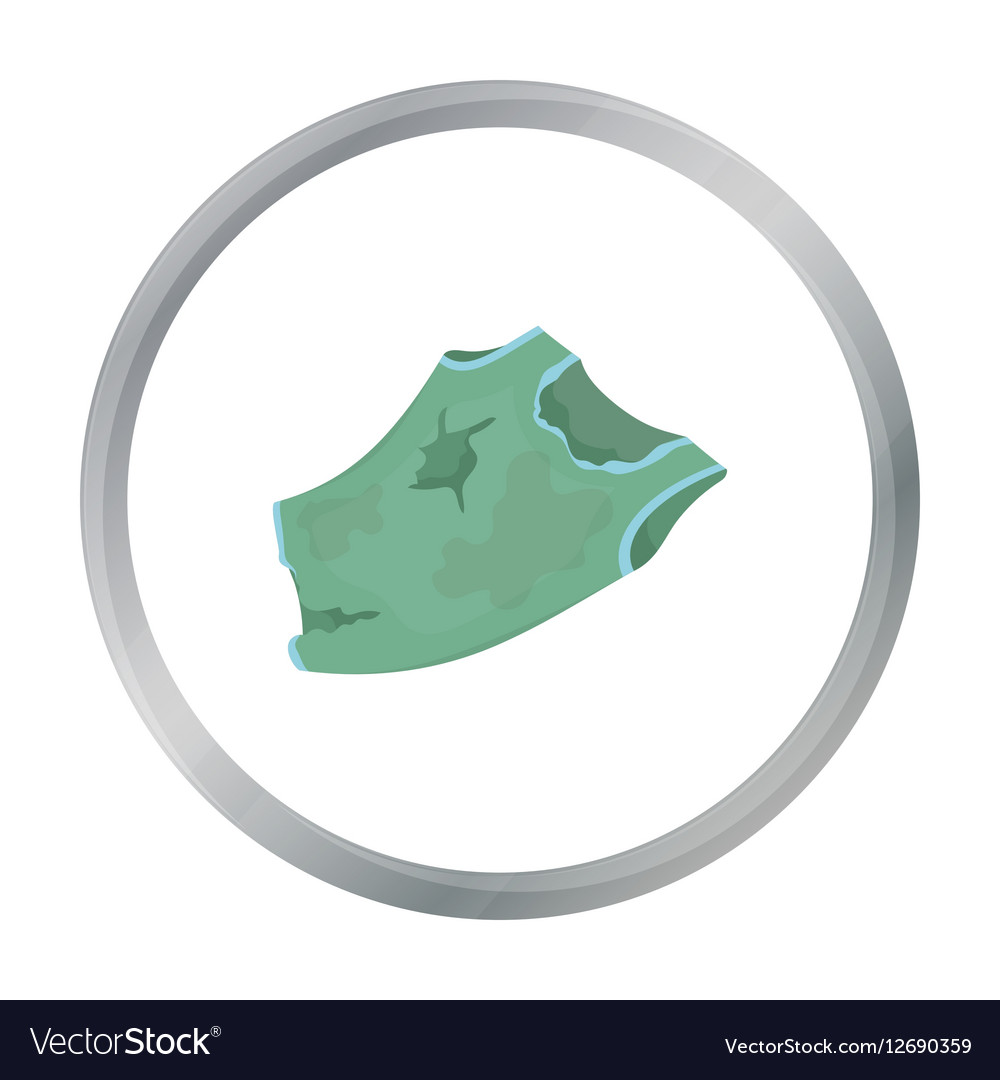 Torn t-shirt icon in cartoon style isolated Vector Image Torn t-shirt icon in cartoon style isolated Vector Image