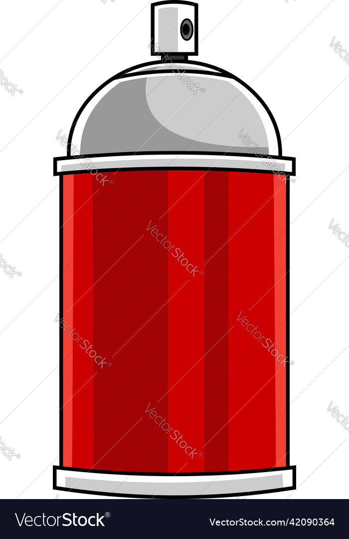 Cartoon red spray bottle Royalty Free Vector Image