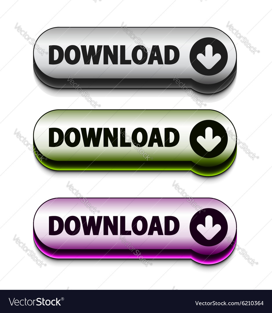 Download icon button Royalty Free Vector Image