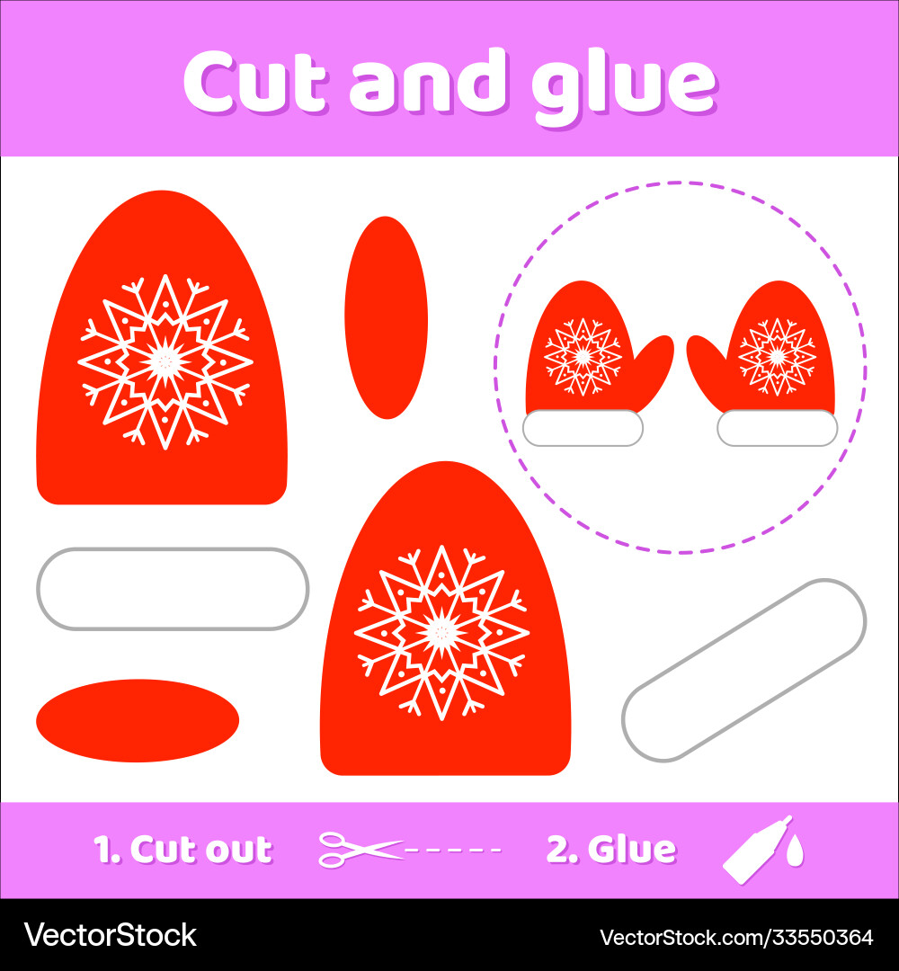 Printable Red Mittens
