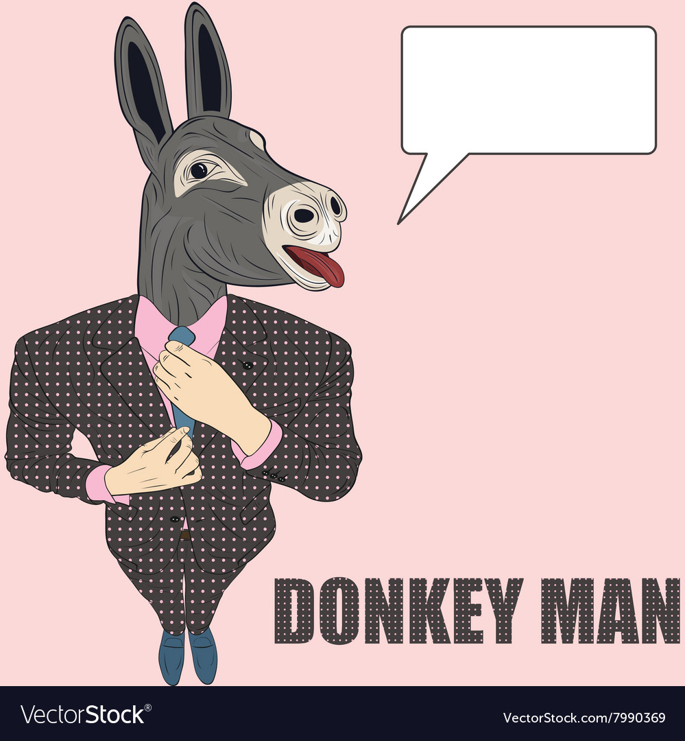 Cartoon character donkey