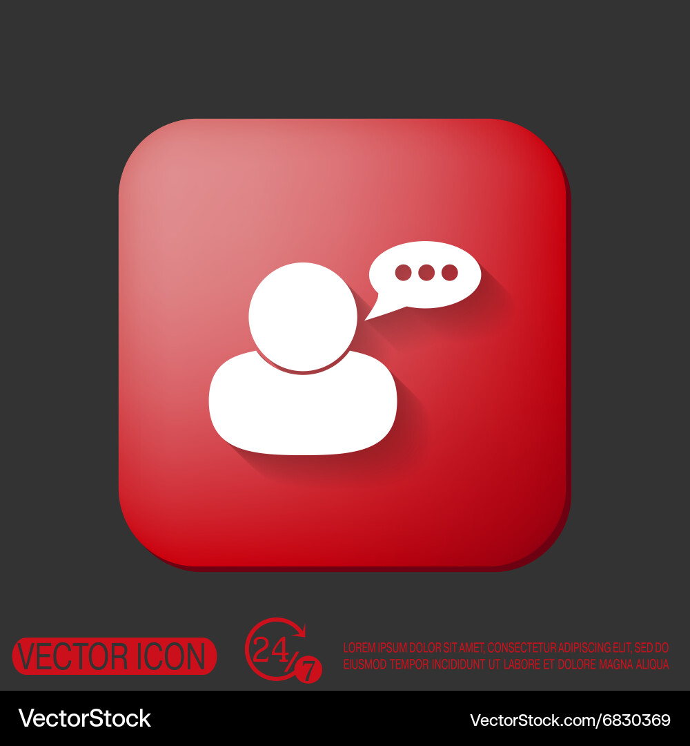 Character avatar dialogue Royalty Free Vector Image