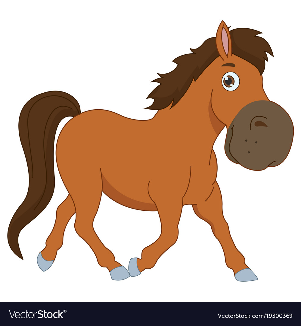 Of a cartoon horse Royalty Free Vector Image - VectorStock