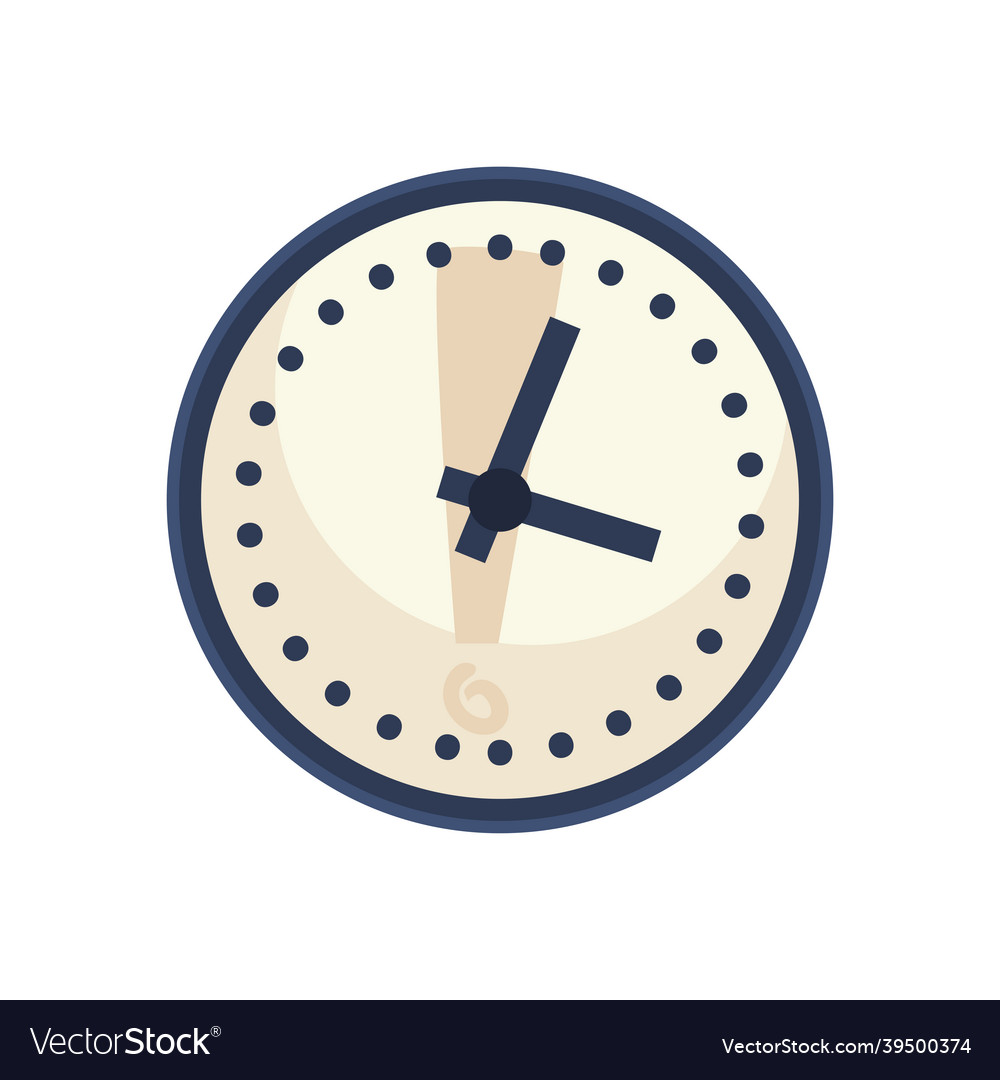 Time clock icon Royalty Free Vector Image VectorStock